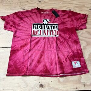 MLS Authentic Mitchell & Ness D.C. United Tie-Dye Shirt MENS 2XL Short Sleeve
